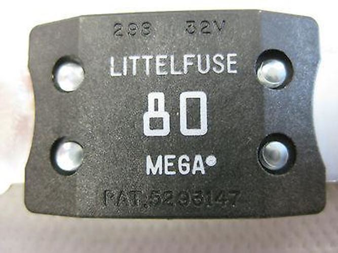 ブラックボルト　3BOX ホワイトフレア　3BOX 計6BOXセット Littelfuse Mega 32 Volt Series Bolt-Down 80 Amp Fuses (Set 2