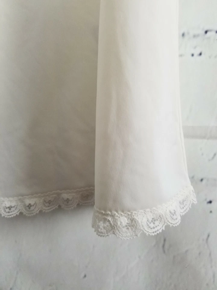 Vintage Shadow Line Medio Slip Marfil Talla Mediana 24" Largo Altron III Nylon Foto 4 de 4