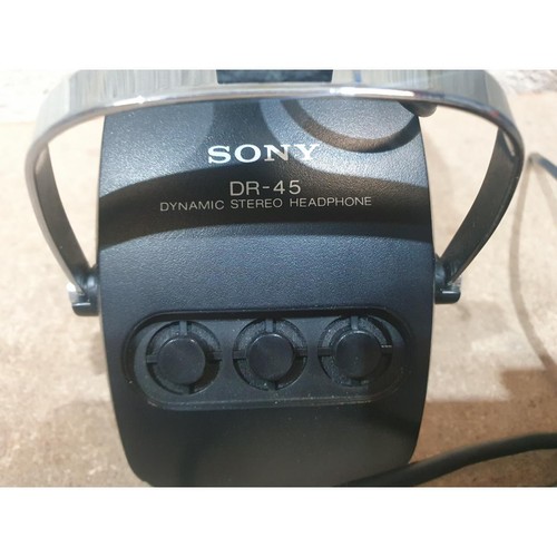 Cuffie stereo dinamiche vintage Sony DR-45 cablate 8 ohm archetto regolabile - Foto 6 di 14