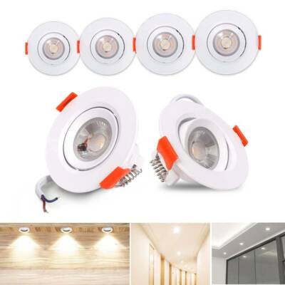 LED Einbaustrahler Decken Spot Lampen 3W 5W 7W Einbau Leuchte Dimmbar schwenkbar