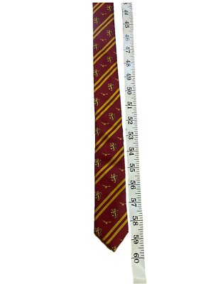 Harry Potter Gryffindor House Neck Tie Dark Red Golden Yellow