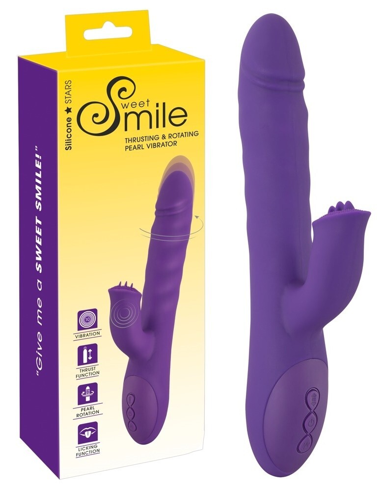 Intensiver Rabbitvibrator  Reizarm  Stoßfunktion, Rotation, 10 Vibrationsmodi