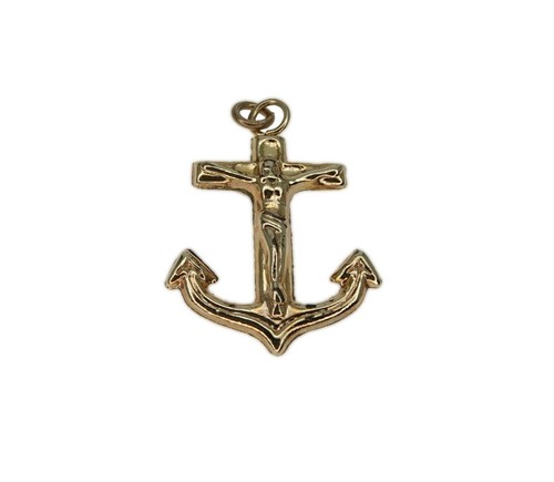 Vintage 9ct Yellow Gold Anchor and 