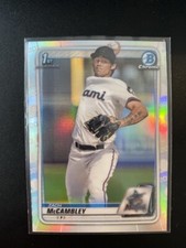 2020 Bowman Chrome Draft Refractors #BD112 Zach McCambley Marlins
