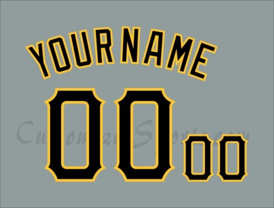 Baseball Pittsburgh Pirates Customized Number Kit for 2016-2023 Road Uniform
