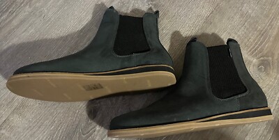 Harimari Odessa Waxed Suede Chelsea Boots Grey Size 13 