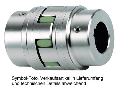 KTR Rotex 75 STAHL Kupplung komplett, Bohrung mit Nut wählbar, 64 SH-D Zahnkranz
