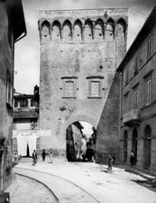 Italy Tuscany Lastra A Signa View Of Florentine Gate 1910-20 OLD PHOTO