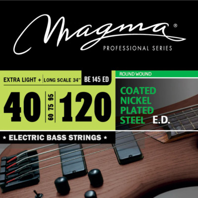 Magma Electric Bass 5 Strings Extra Light COATED NPS R.W. LS 34'' Set .040 - .120