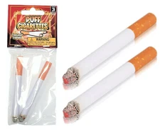 12 Pack -Realistic Looking FAKE Stage Puff Cigarettes (3.5") Prop for Prank