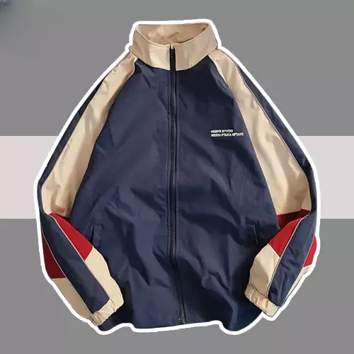 Windbreaker top varsity jacket