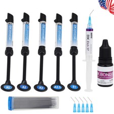 Dentex Dental Universal Cure Light Composite Resin A1 A2 A3 A3.5 B1 Etch 37 