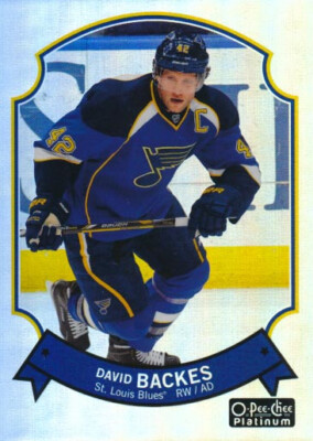 2014-15 OPC Platinum RETRO RAINBOW #6 DAVID BACKES - St. Louis Blues