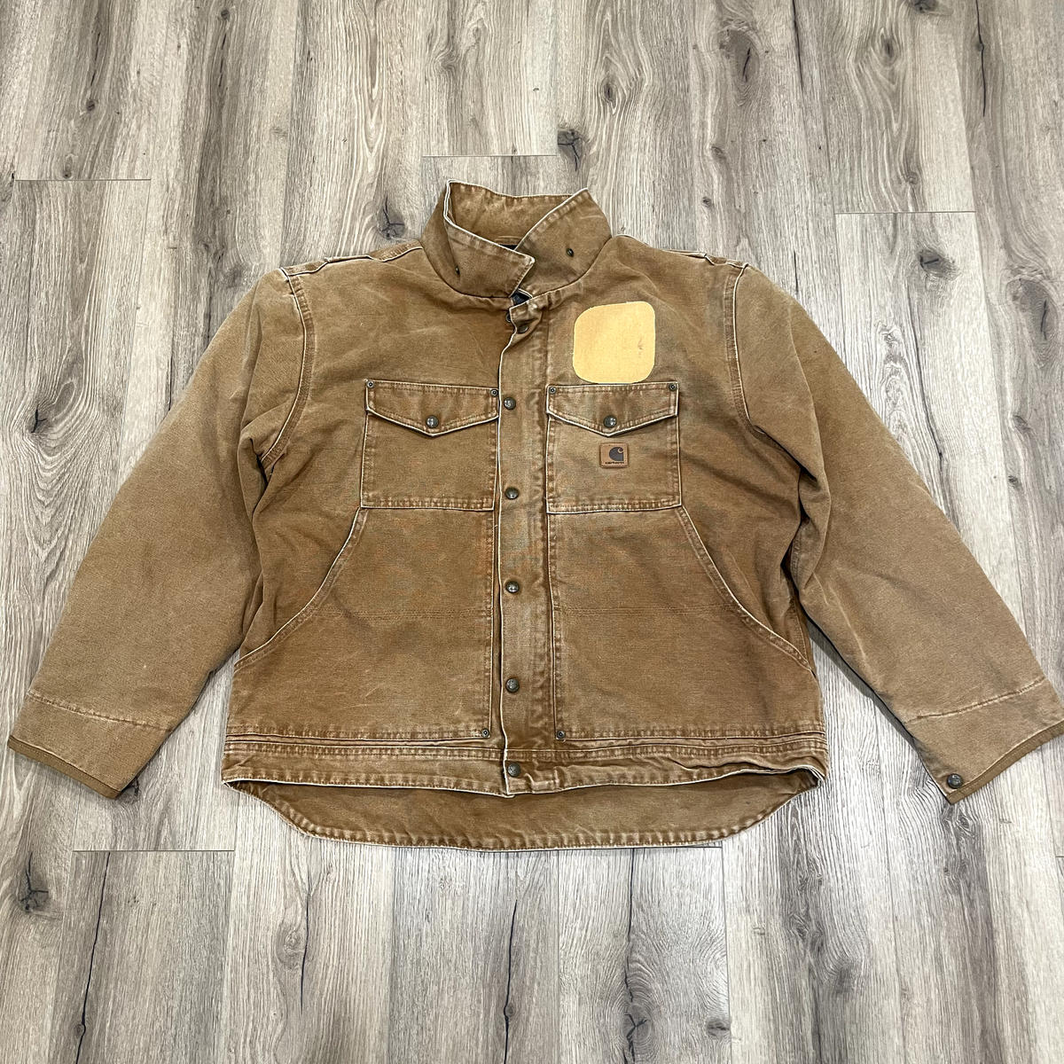 Carhartt Berwick Jacket Men's 2XL XXL Fleece-Lined Sandstone Duck