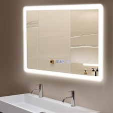 Specchio bagno 80x60 cm con illuminazione specchio bagno led con interruttore touch nuovo
