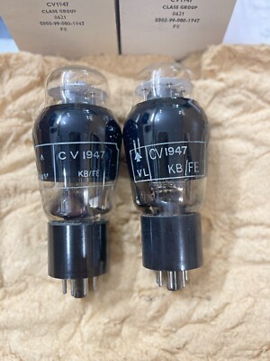 真空管 英国軍用 CV1947 6L6G ヴィンテージ球 Brimar CV1947 6L6G KT66 6L6 Brown Base Black Glass O Getter NOS