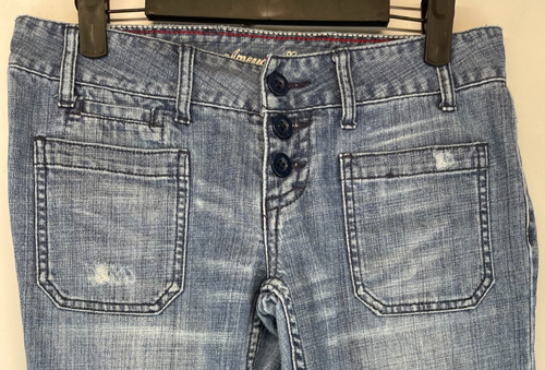 American Eagle Jeans - Womens Size 4 - Blue - Hipster - Flare Distressed (3229) - Picture 4 of 21