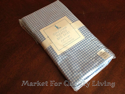 1 NWT Pottery Barn Kids Gingham Pleated Crib Bed Skirt - Pink, Blue ...