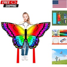 Butterfly Kite for Kids  Adults Easy to Fly, 55" x 28" Large, Multi-color