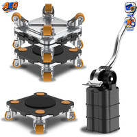 MöBel Transportroller Set Schwarz 360° Drehbar Max. 400 Kg MöBelheber