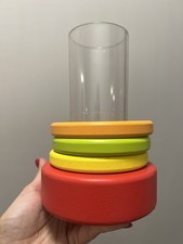 Lovevery Montessori Wooden Rings Toy With Removable Tube And Ball