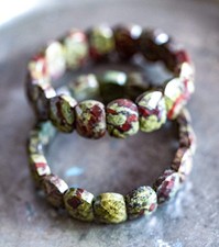 Dragon Blood Jasper "Dragon Scale" Bracelet