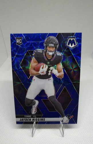 2025 Panini Mosaic - Rookies Jayden Higgins #346 Blue Scope Prizm (RC) Texans