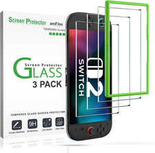 Amfilm Tempered Glass Screen Protector Compatible with Nintendo Switch 2 7.9" 20
