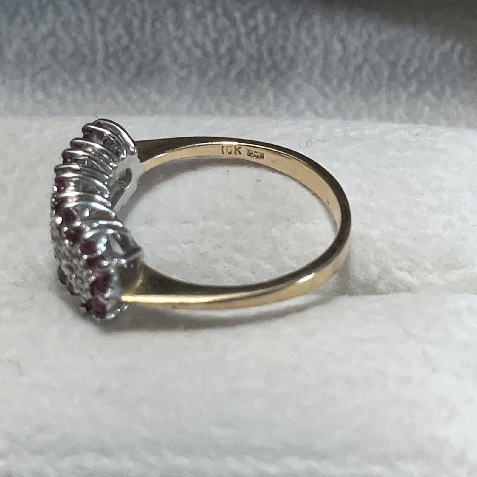 10k Gold Ruby diamond Ring - image 7