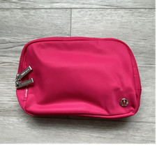 Lululemon Everywhere Large Pink Belt Bag Adjustable Strap Zippered Fanny Pack