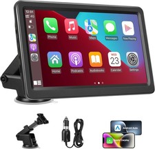 Carplay Screen for Car, 7" Wireless Carplay  Android Auto, Portable HD Touchscr