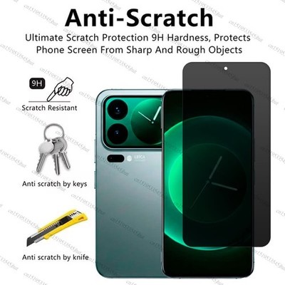 Displayschutzfoli Für Xaomi 17 Pro Max anti-spy gehärtetes glas 2st 