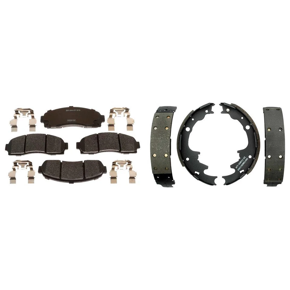 Kit pastillas de freno y zapatas de freno delanteras traseras metálicas para Ford Ranger 2003-2009 Foto 4 de 4