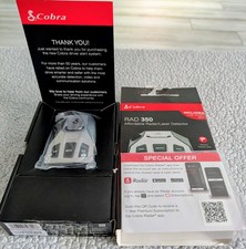 Cobra RAD 350 Radar and Laser DETECTOR With IVT Filter- Read Description