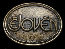 MG07123 VINTAGE 1970s EJOVEN PARIS MADRID NEW YORK BELT BUCKLE