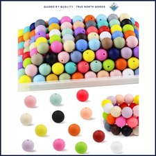 15mm Round Silicone Beads, 150PCS in Assorted Colors for Creative DIY Crafts
