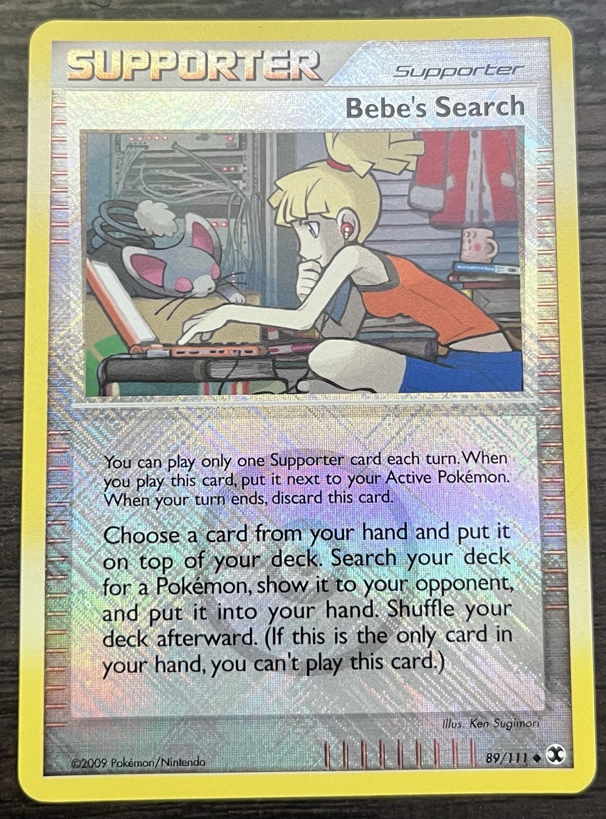 Bebe's Search 89/111 Rising Rivals Reverse Holo Crosshatch Promo LP