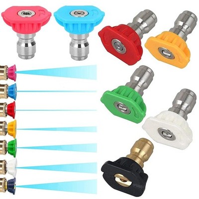 7 Pieces Pressure Washer Spray Nozzles Tips Set 1/4Inch Quick Connect - 2.5 G...