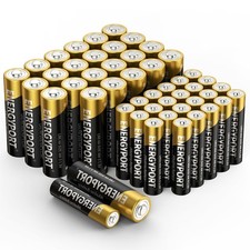 AA and AAA Batteries Combo, 24 Max Double A and 24 Max Triple A Alkaline Battery