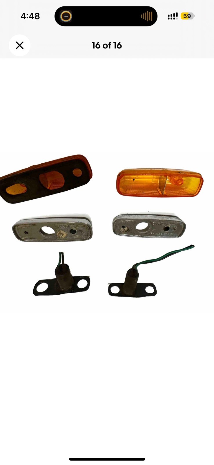 1981-1988 Rolls Royce Silver Spur Left Right Side Turn Signal Lamp Indicator OEM