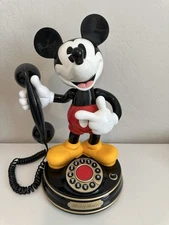 Vintage 1997 Mickey Mouse Touch Dial Telephone Sound Works & Mickey Moves
