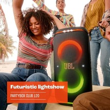 JBL PartyBox Club 120 Portable Party Speaker Lightshow Splash-Proof Black