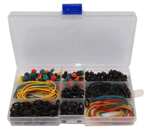 Tattoo Grommet Nipples Rubber bands O-rings Storage Container Kit - product listing photo