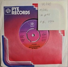 Brotherhood Of Man Figaro Vinyl Record 7" VG/VG 7N 46037 197+