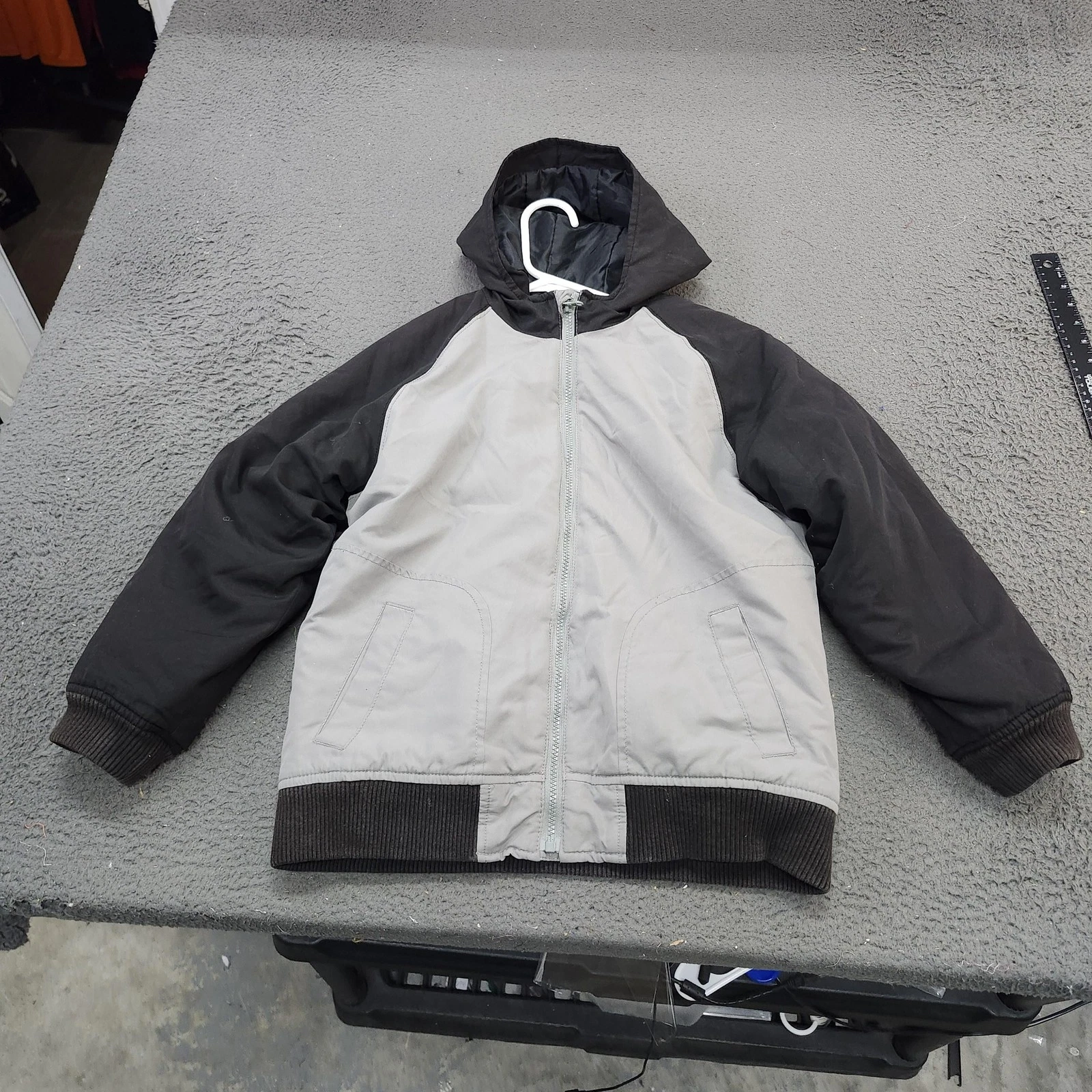 Old Navy 3-in-1 Jacket Mens Medium Gray Hooded Fleece Lined Full Zip Outdoor
Opens in a new window o