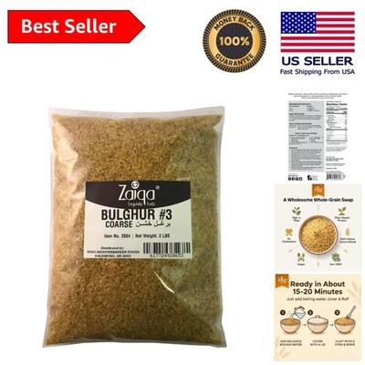 Versatile 2LB Bulgur Wheat - 100% Whole Grain, -Friendly, Pantry Essential