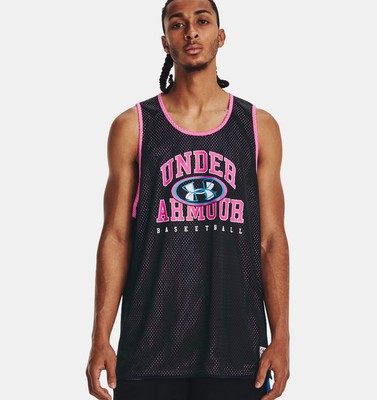 Under Armour UA Baseline Reversible Jersey Tank Basketball Sport Fitness Tanktop