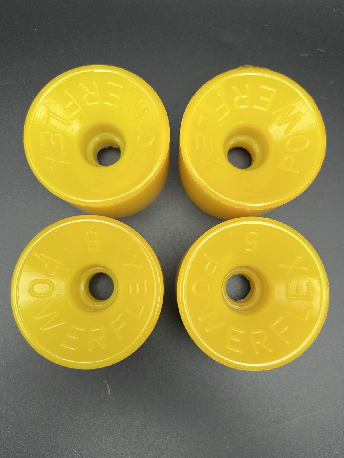Vintage NOS Powerflex 5 YELLOW Skateboard Wheels 1970's oj sims juice road