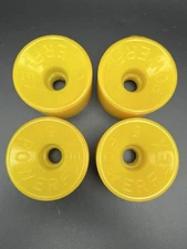 Vintage NOS Powerflex 5 YELLOW Skateboard Wheels 1970's oj sims juice road