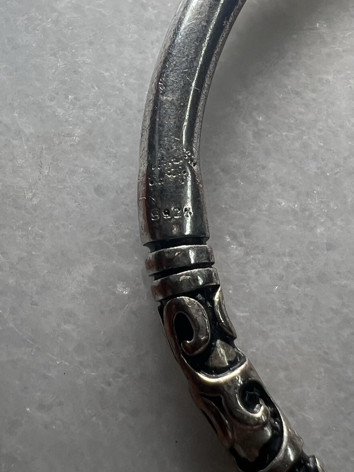 Silver Bangle Bracelet - image 4